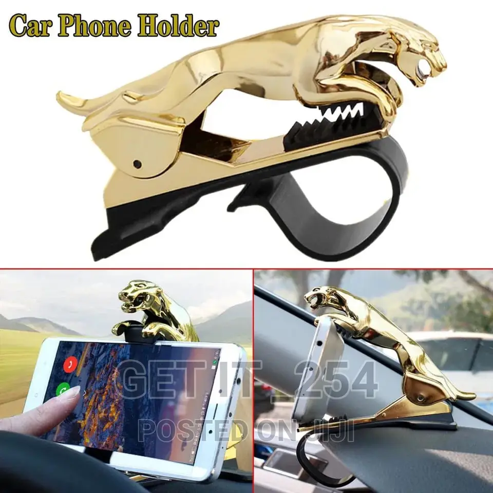 Jaguar Phone Holder 360° Rotating. Gold Black Available