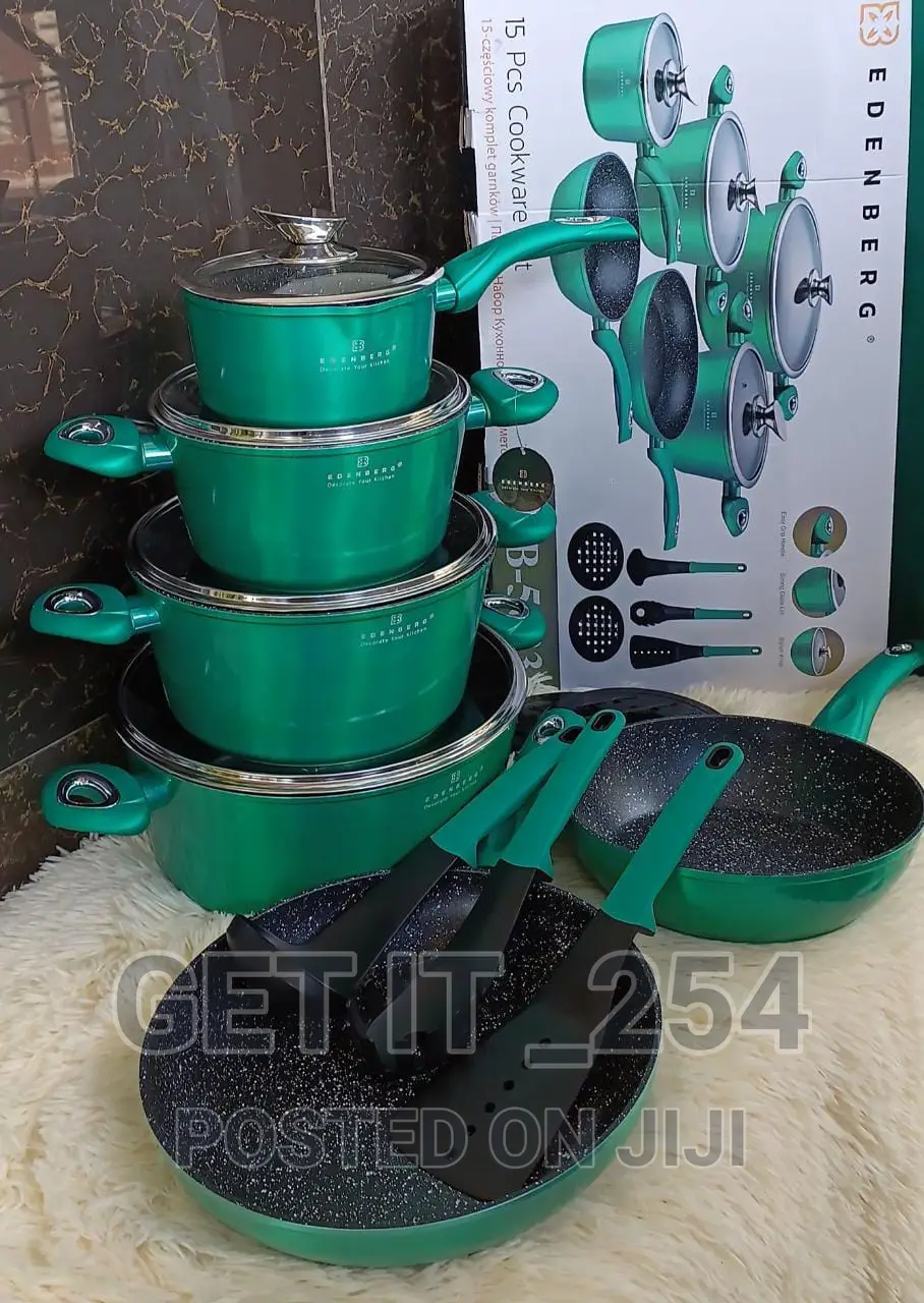 15pcs Edenberg Cookware Set