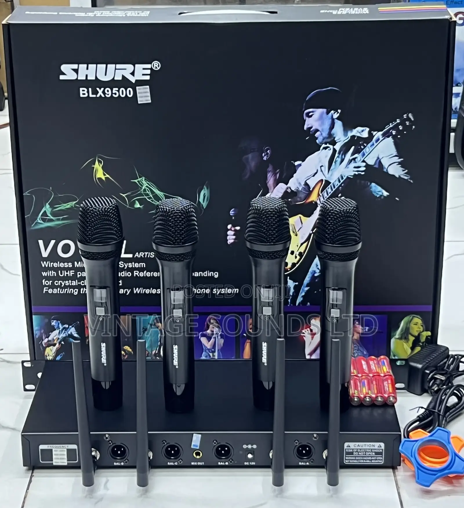 Original Shure BLX-9500 4 Wireless Microphone System (Black)