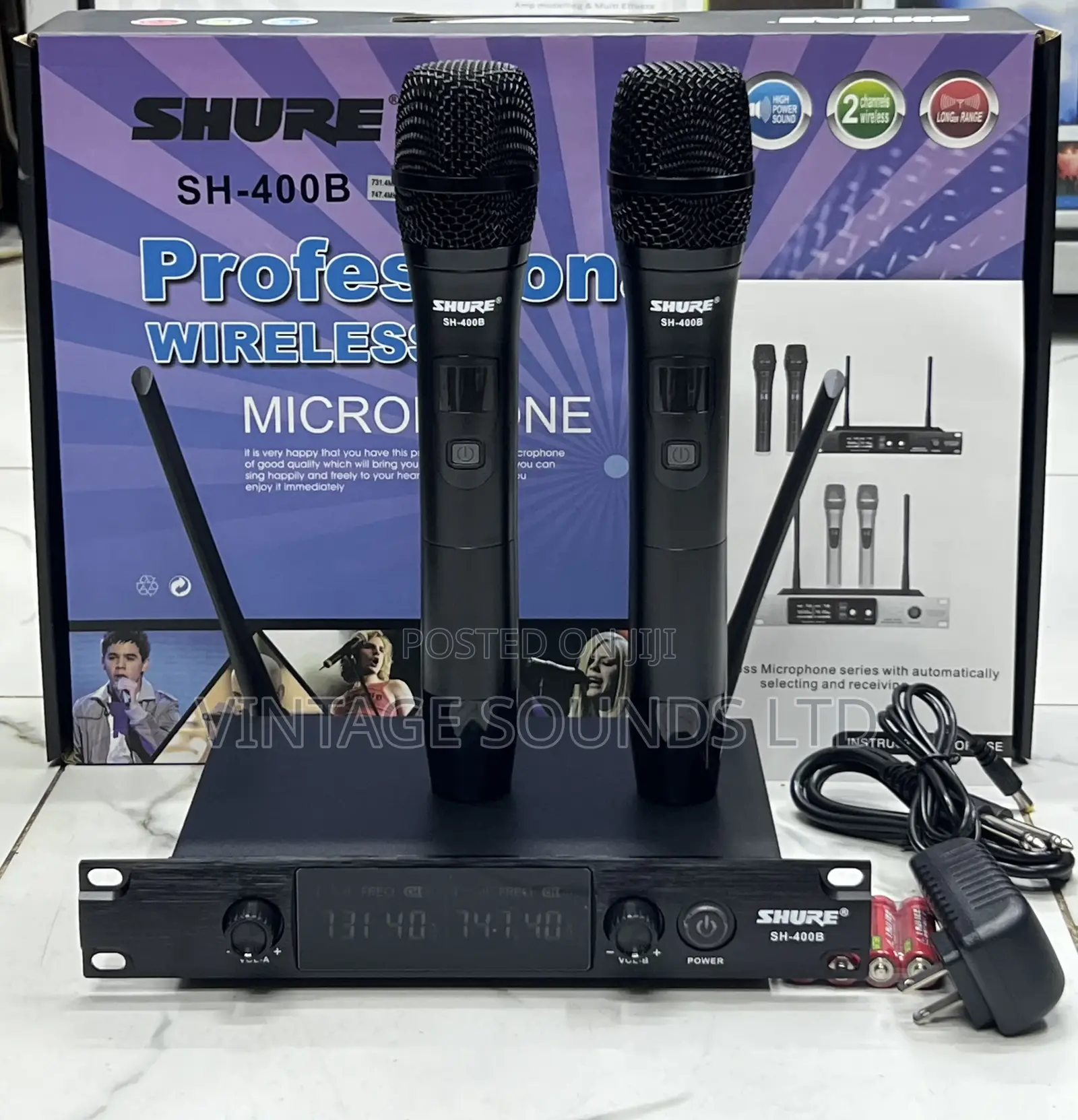Shure Sh400b Dual Channel Wireless Microphone System