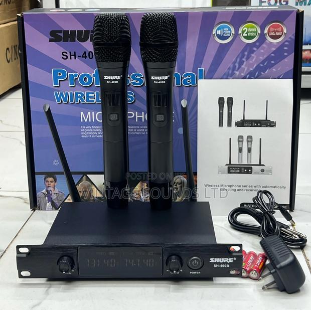 Sh-400b Shure Dual Wireless Microphone System - thumbnail 2