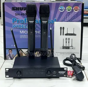 Original Shure Sh-400b Wireless Microphone System (Black )
