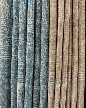 Sky Blue and Brown Curtains Nice for Bedrooms