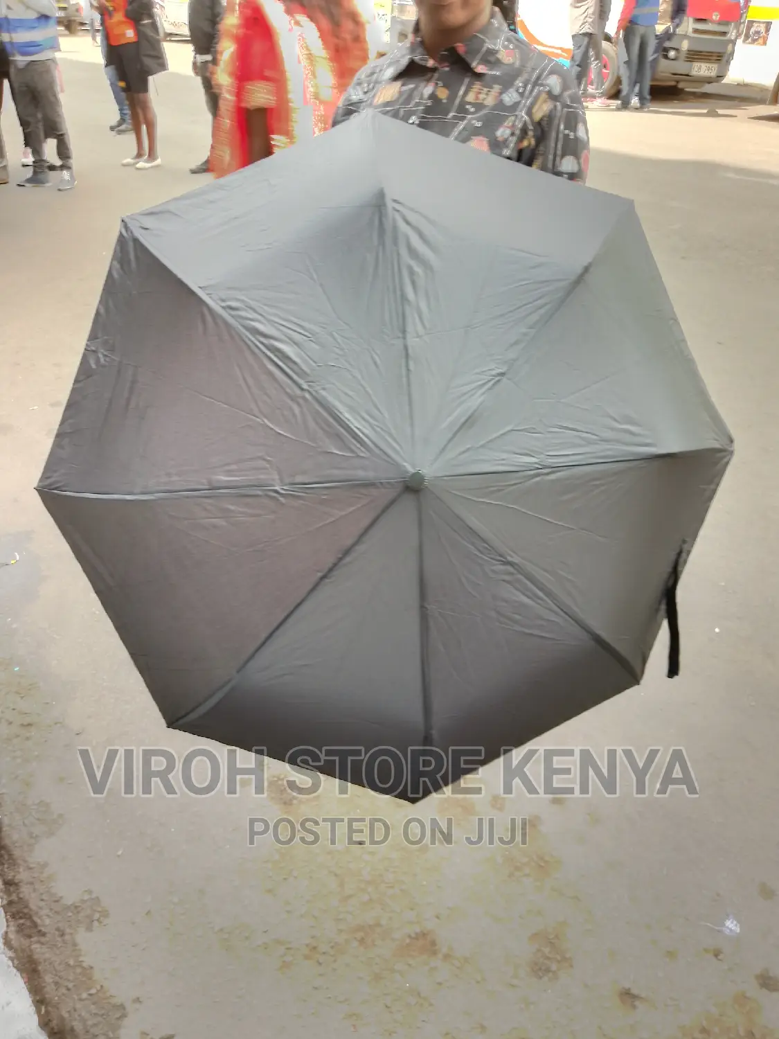 Foldable Pocket Umbrella - Black/Unisex