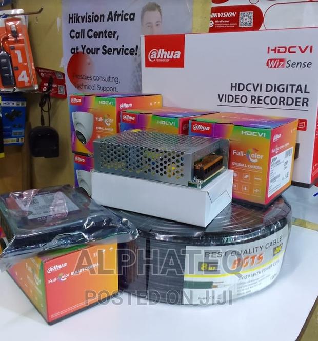 Dahua 4 Colorvu CCTV Camera Full Kit 500GB 4CH DVR 2mp