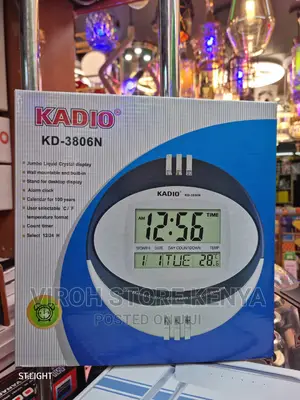 Digital Wall Clock KD3806 With Alarm and Timer