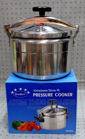 9 LTRS Aluminum Pressure Cooker .