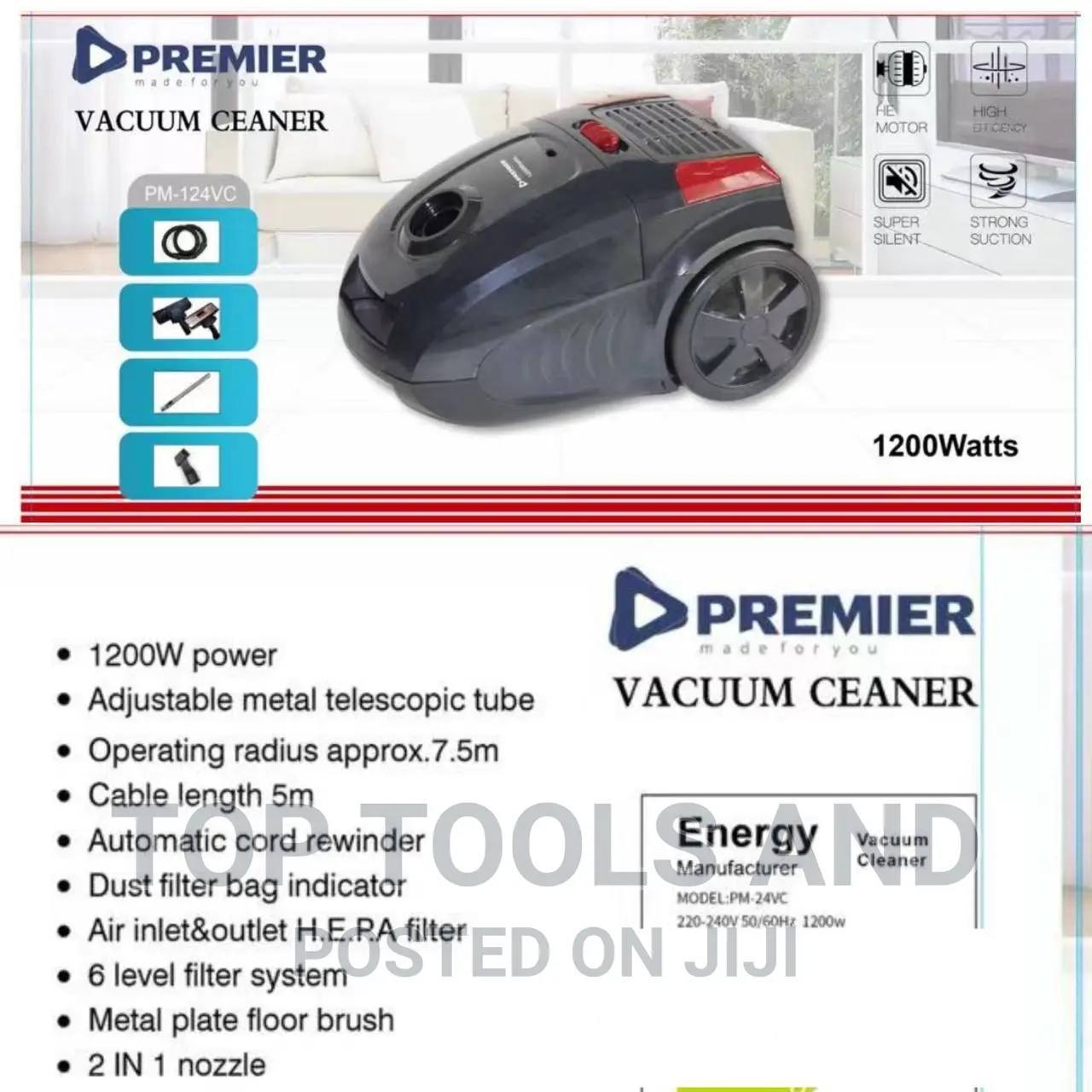 Premier PM-124VC Vacuum Cleaner