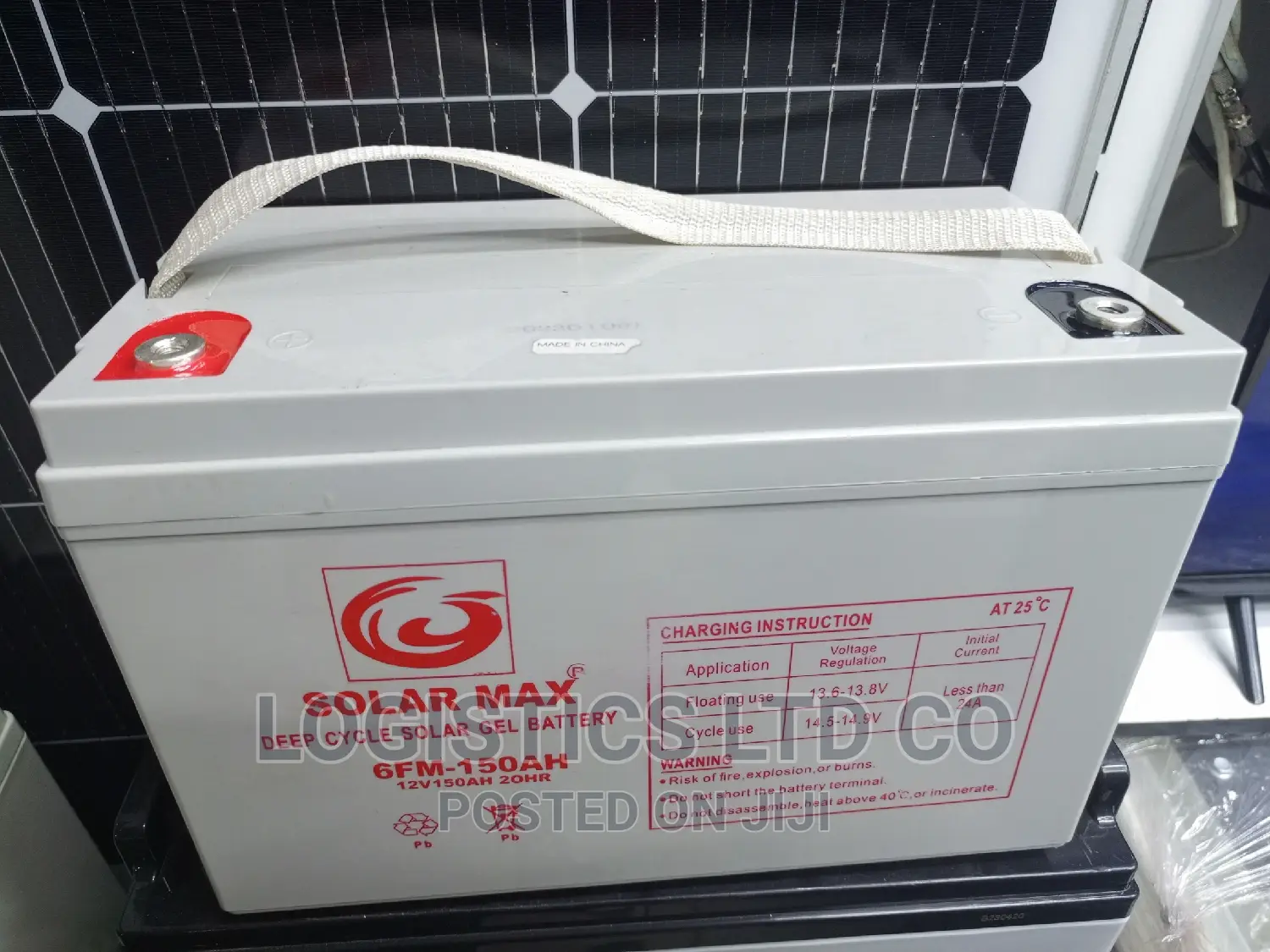 Solarmax 12v-150ah 20hrs Solar Gel Deep Cycle Battery