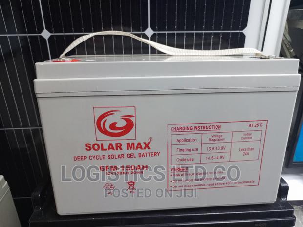 Solarmax 12v-150ah 20hrs Solar Gel Deep Cycle Battery - main view