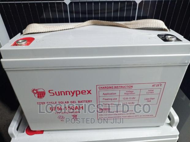 Sunnypex 12v-150ah 20hrs Solar Gel Deep Cycle Battery - thumbnail 2