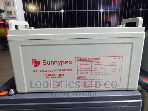 Sunnypex 12v-200ah 20hrs Solar Gel Deep Cycle Battery