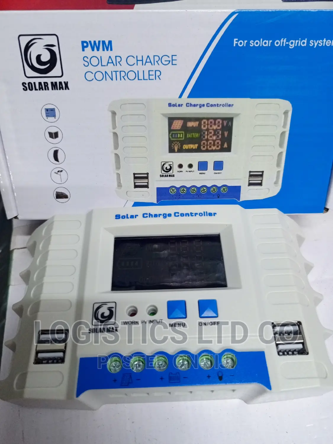 Solarmax 20ah 12v-24v PMW Solar Charger Controller