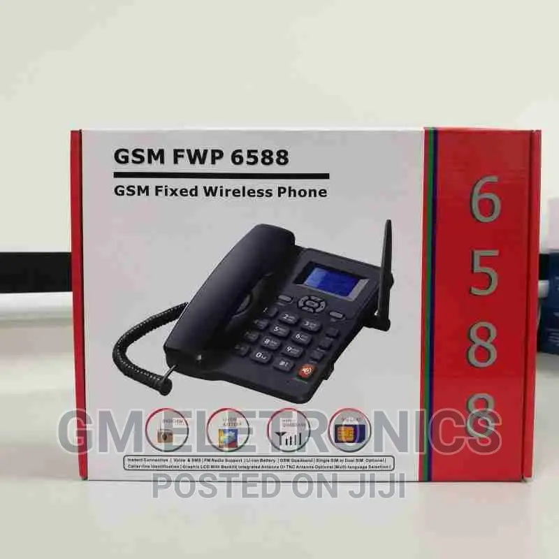 ETS 6588 GSM Fixed Wireless Phone With SIM Card Slot
