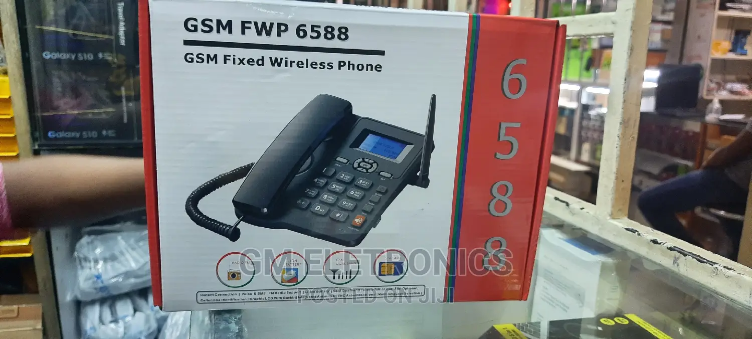 ETS 6588 GSM Fixed Wireless Phone With SIM Card Slot