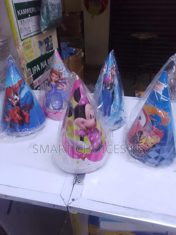 Cartoon Themed Birthday Hats