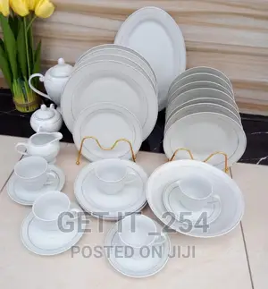 47 Pc Meuyan Dinner Ceramic Set Plain White