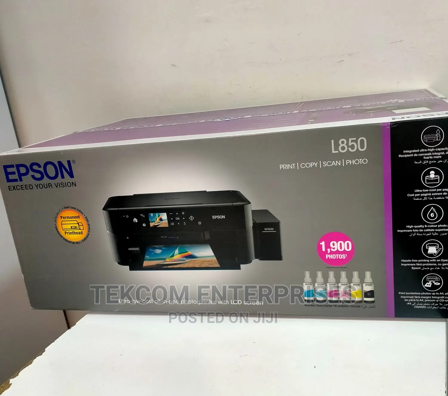 Epson L850 3-in-1 Printer Epson L850 Photo Printer
