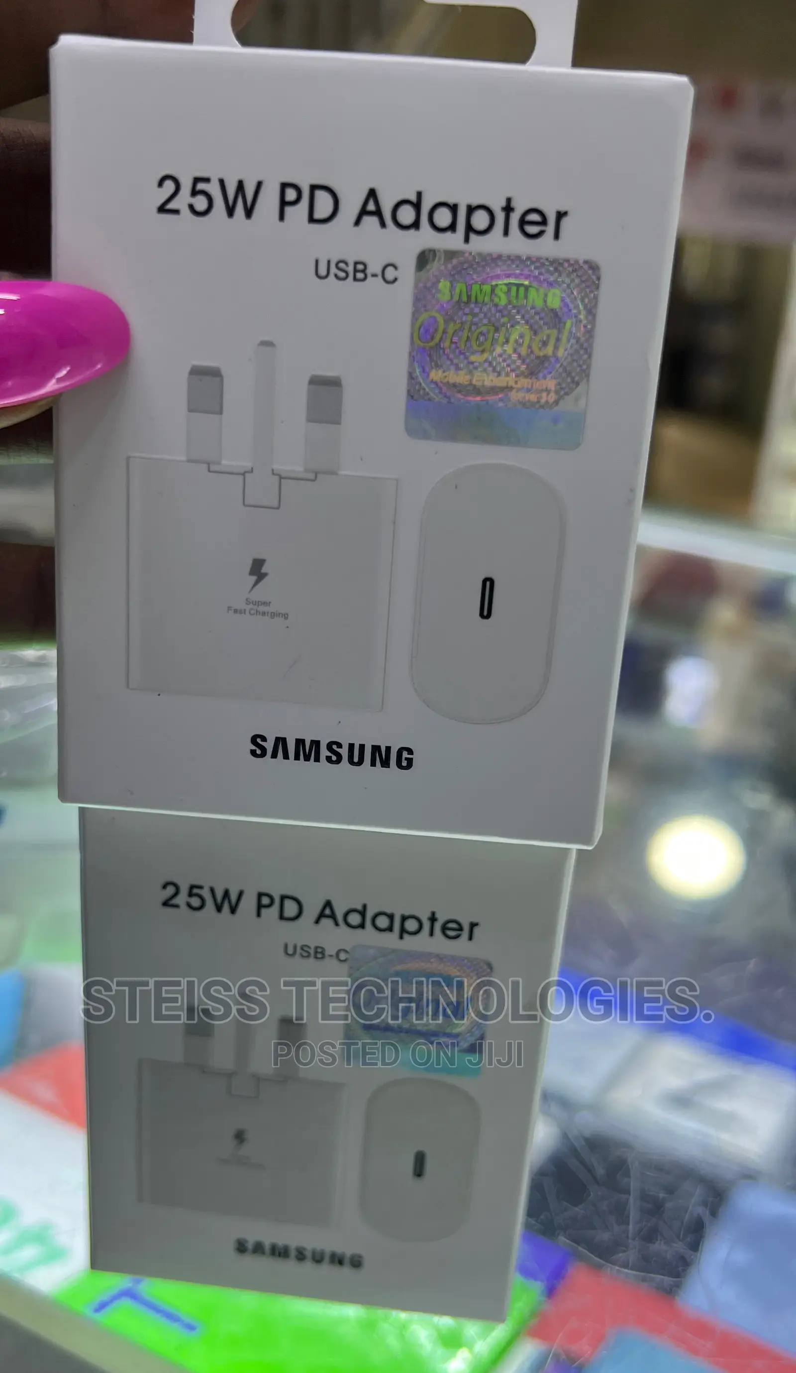 25 Watts-White Samsung Adapter