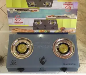 Eurochef Table Top Gas Cooker,2 BURNER a STRONG GLASS