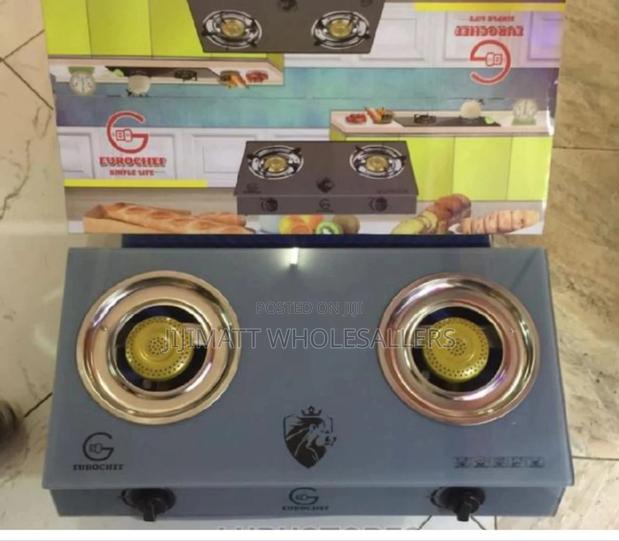 Eurochef Table Top Gas Cooker,2 BURNER a STRONG GLASS