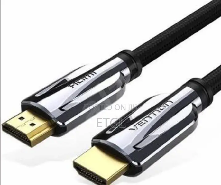 Vention Nylon Braided HDMI Cable 3M Black Metal Type