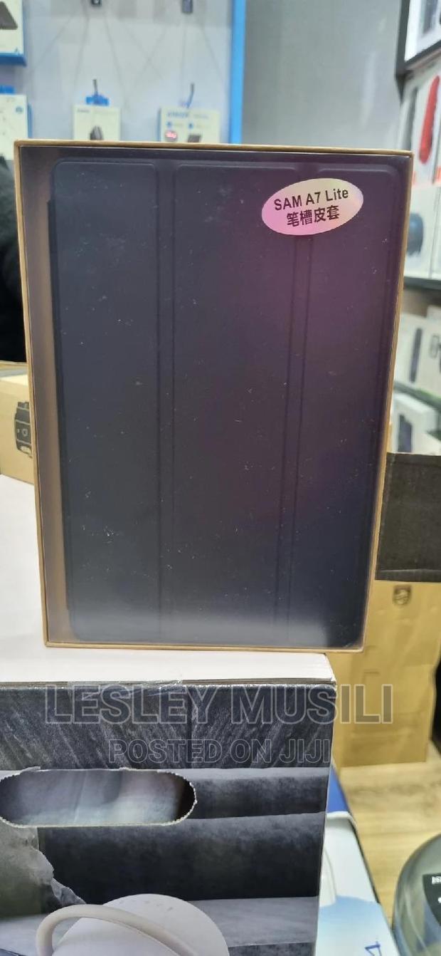 Samsung Galaxy Tab A7lite Flip Case Black - main view