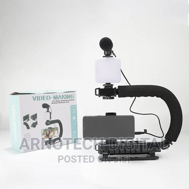 Vlogging Kit Stabilizer With Microphone Led Light - main view