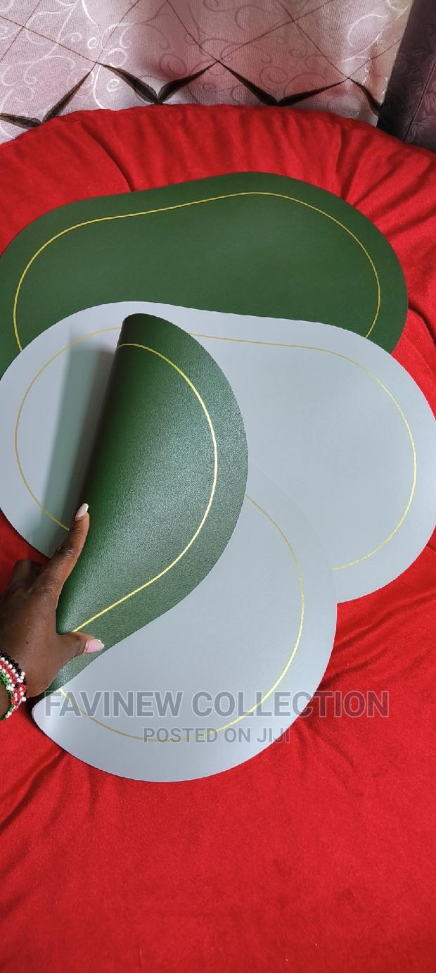 *Nordic Double Sided 6pcs Leather Anti-Slip Table Mats - thumbnail 4