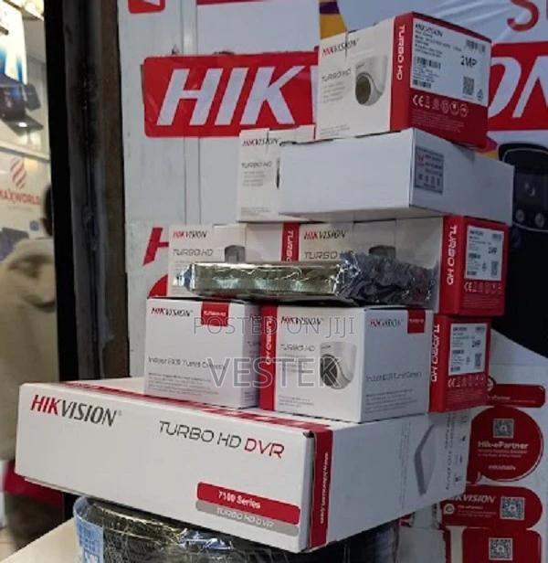 Hikvision 4 CCTV Set Camera CCTV Installation Kit:.* 