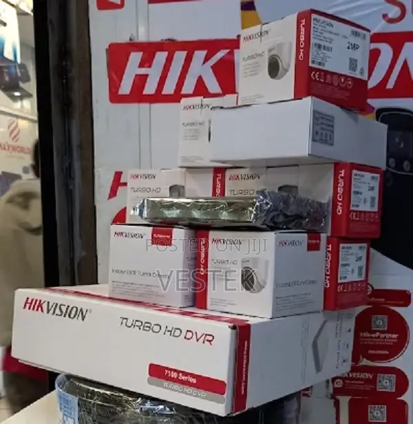 Hikvision 4 CCTV Set Camera CCTV Installation Kit:.* 