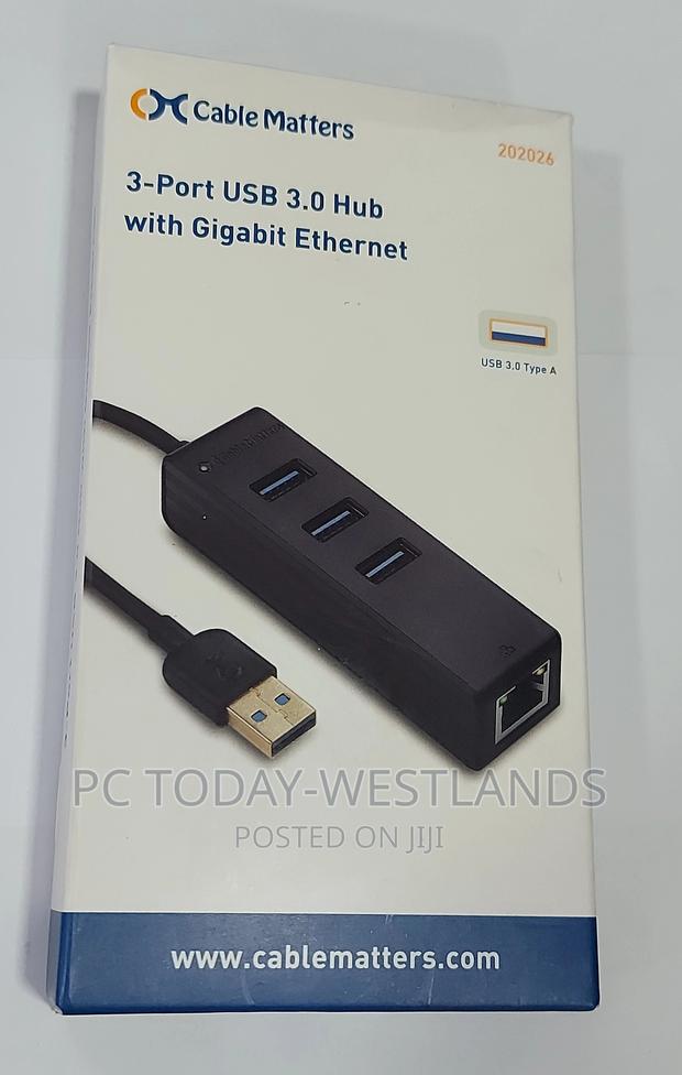 Cable Matters 4-in-1 USB Hub With Ethernet, Support Gigabit - thumbnail 3