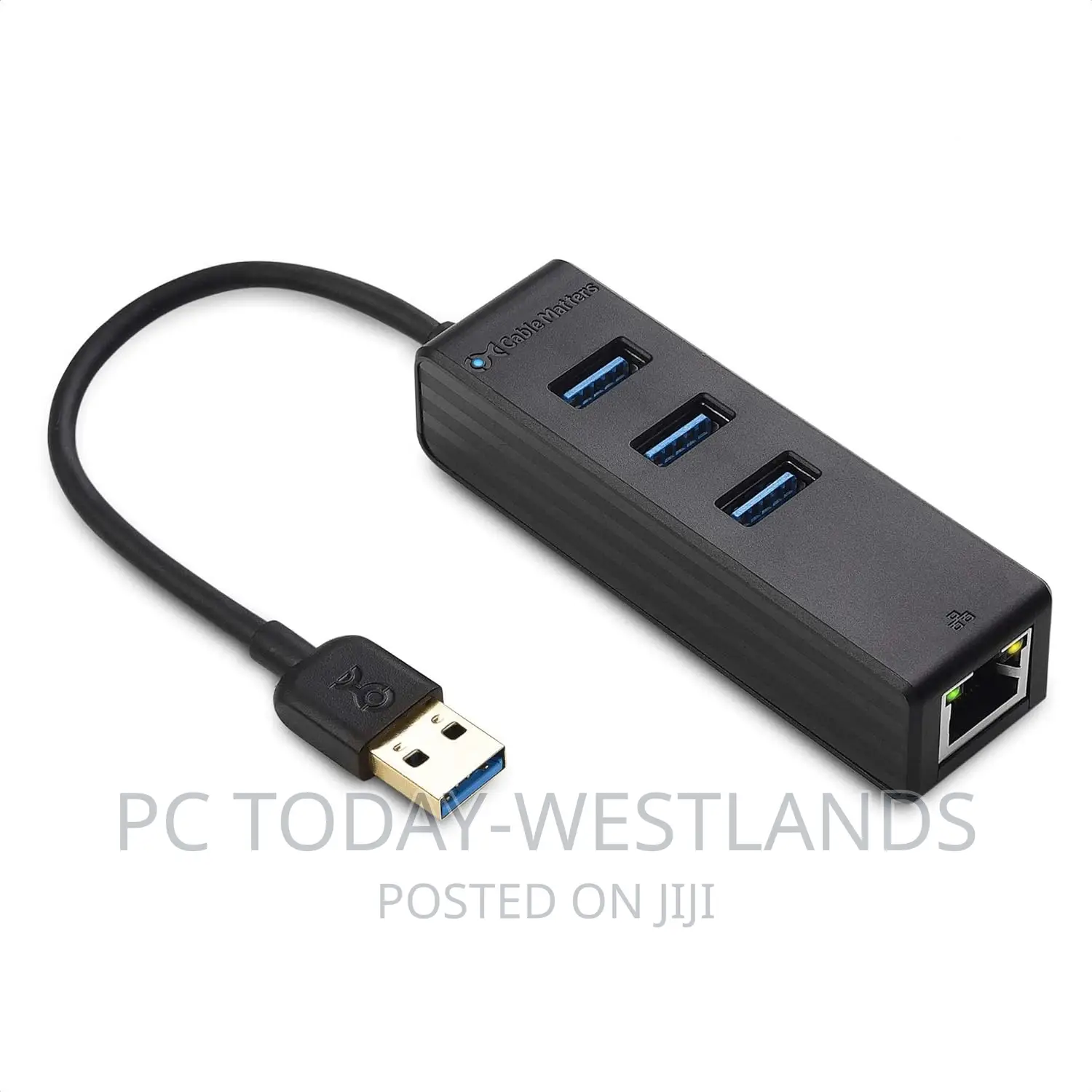 Cable Matters 4-in-1 USB Hub With Ethernet, Support Gigabit