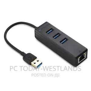 Cable Matters 4-in-1 USB Hub With Ethernet, Support Gigabit