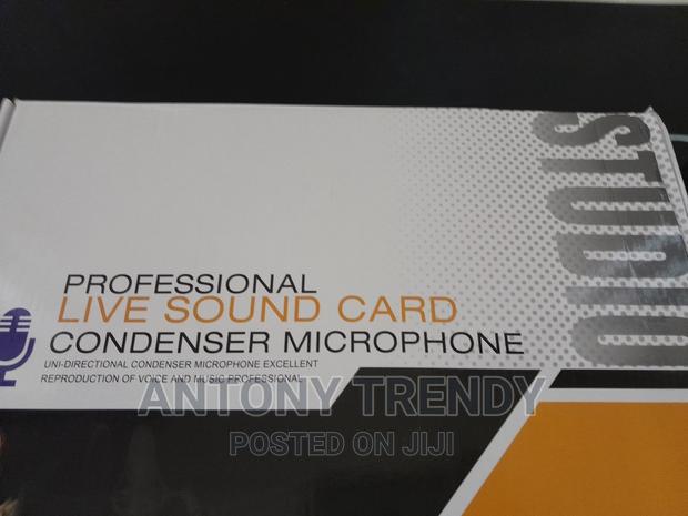 Condenser MICROPHONE With V8 Live Sound Card - main view