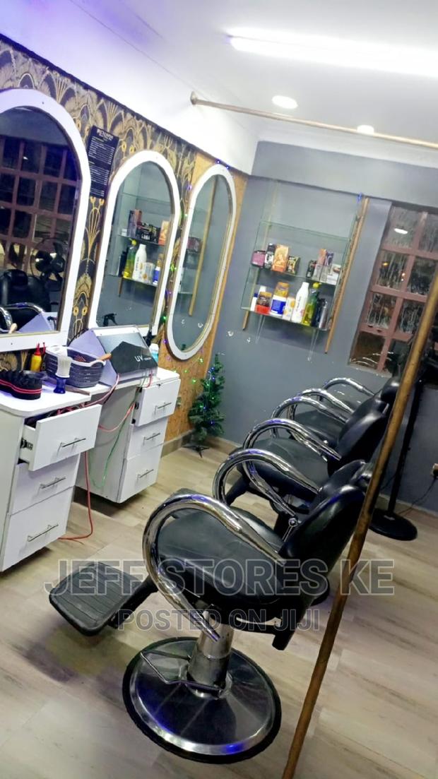 Chromed Mini Barber Chair - main view