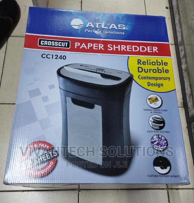 Atlas Shredder Cc1240 12sheets Cross Cut ! Cc1240 Shredder,