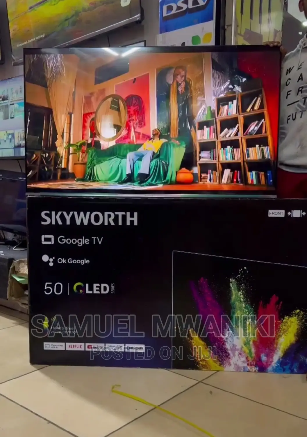 Skyworth 50'' Qled Uhd Google Tv Frameless Smart Tv