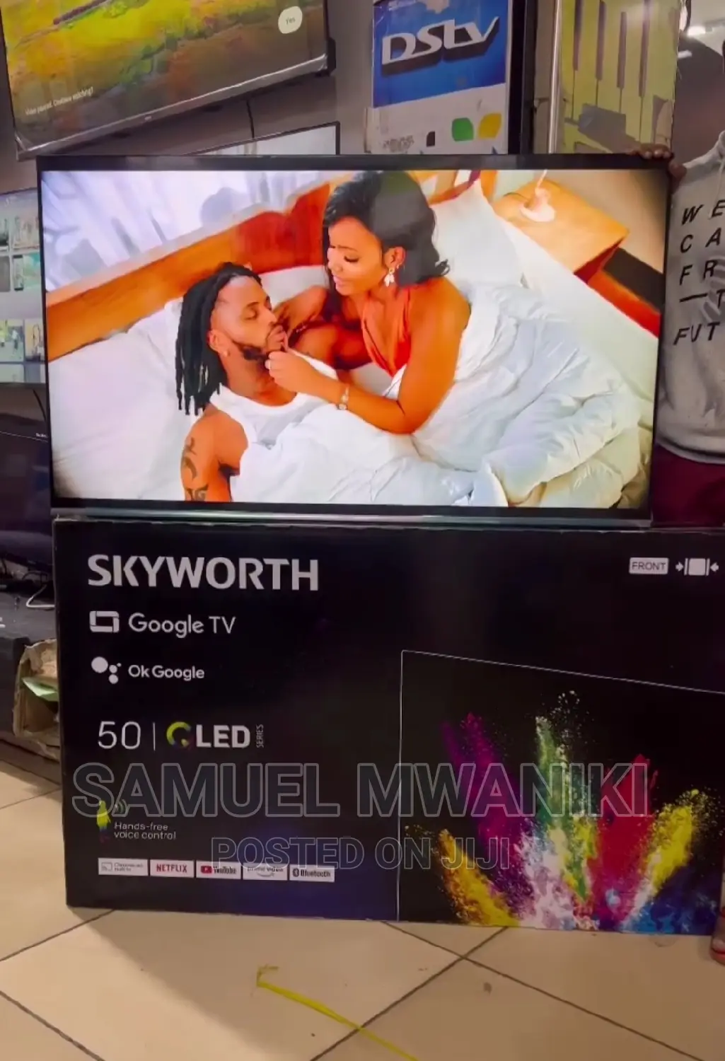 Skyworth 50'' Qled Uhd Google Tv Frameless Smart Tv
