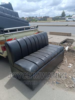 Couch for Restaurant or Reception 3 Seater Black. - thumbnail 2
