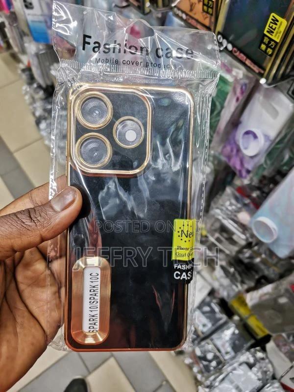 Back Cover for Tecno Spark 10C (Multicolor, Grip Case, Sili - main view