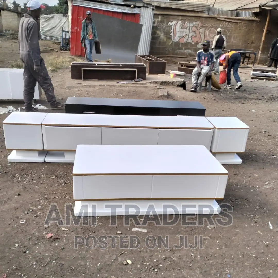 White Golden Coffee Table