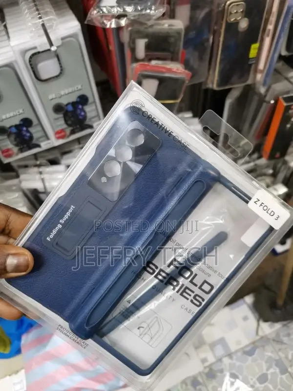 Phone Case With Pen Slot and Tempered Glass Samsung Z Fold 3