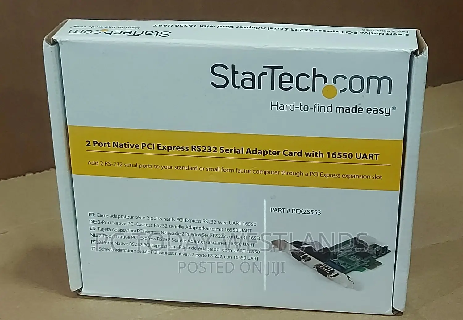 Startech 2-Port Pci Express Serial Card With 16c1050 Uart
