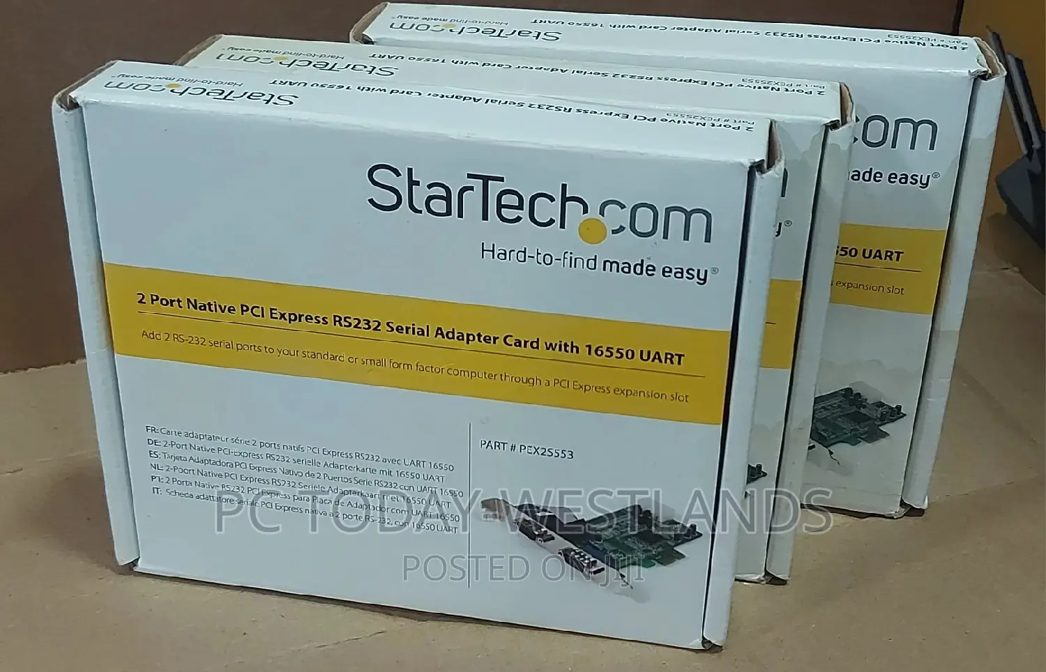 Startech 2-Port Pci Express Serial Card With 16c1050 Uart