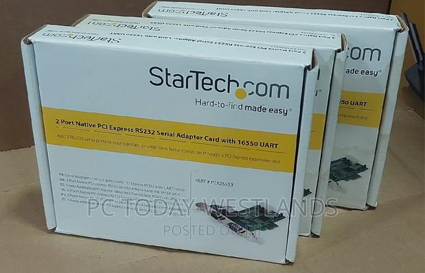 Startech 2-Port Pci Express Serial Card With 16c1050 Uart