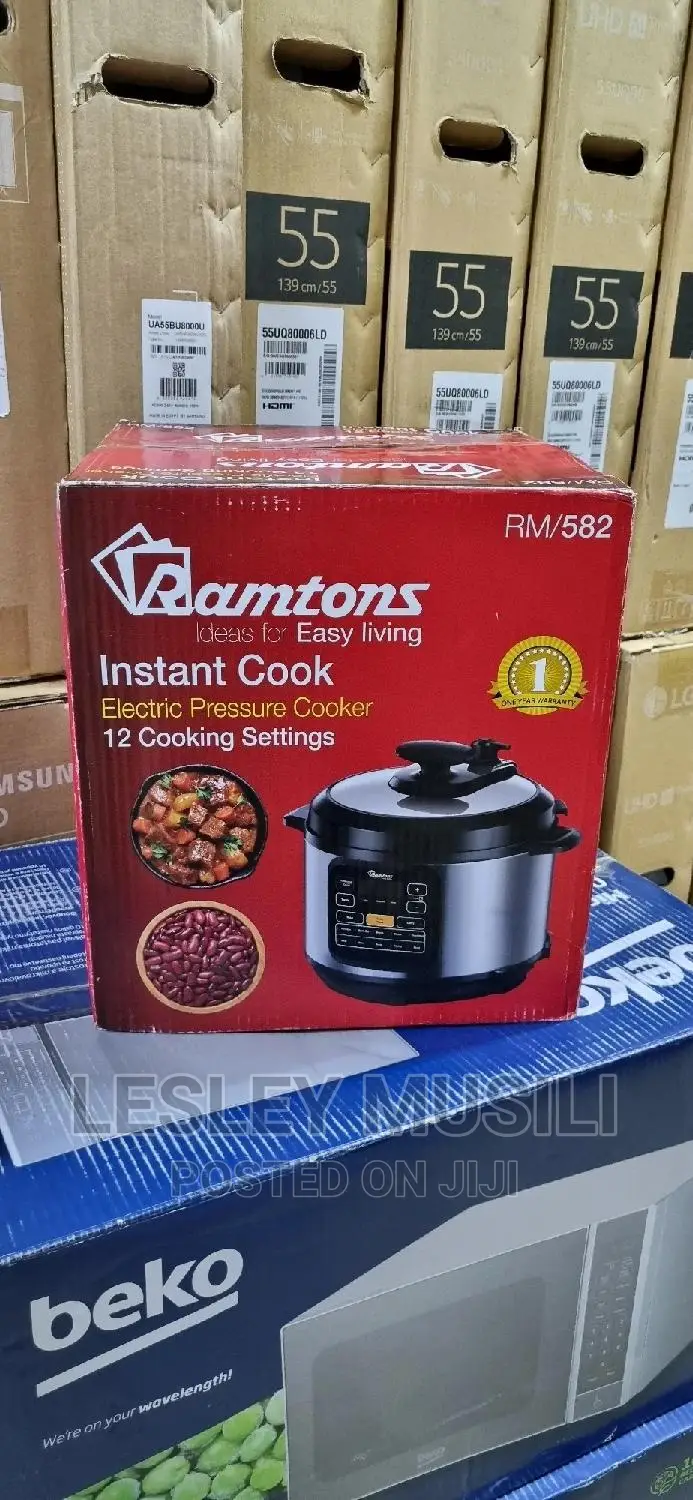 Ramton Electric Pressure Cooker 1100W 6lts(Rm/582)