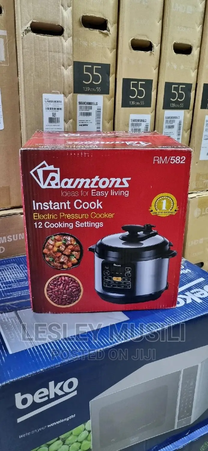 Ramton Electric Pressure Cooker 1100W 6lts(Rm/582)