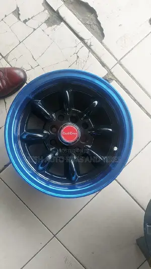 Black Blue Banana Rims Size 13 Inch Universal