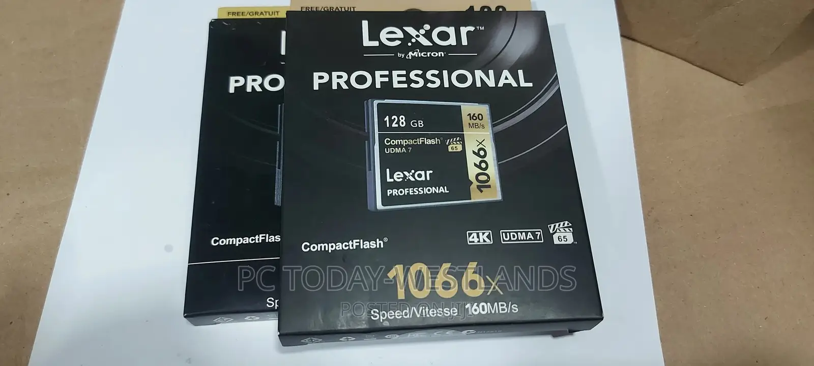 Lexar 128GB Professional 1066x Compactflash Memory Card UDMA